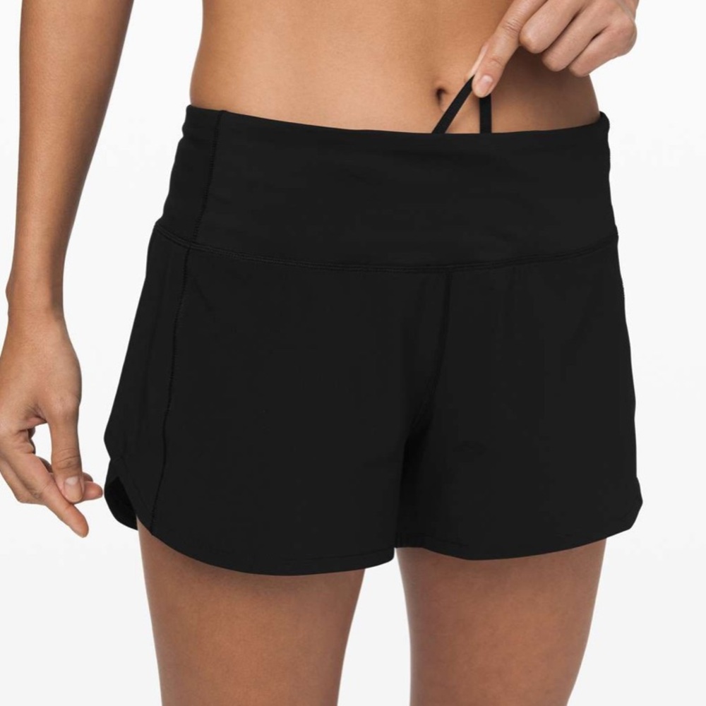 Lululemon Speed Up Mid-Rise Short 4"
Black 8 Tall